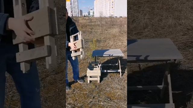 Столярный бизнес -садовая мебель трансформер #столярка#продажи смотреть онлайн