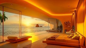 Smooth Jazz Saxophone Music in Cozy Bedroom Ambience at Sunset - Relaxing Jazz Instrumental for Wor