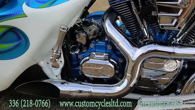 Custom Cycles Ltd Crosby's 32 inch big wheel road glide bagger Harley Davidson смотреть онлайн