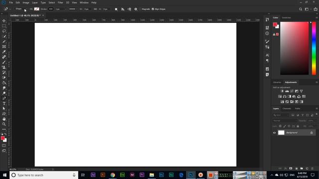 Freeform Pen Tool - Adobe Photoshop CC 2019 смотреть онлайн
