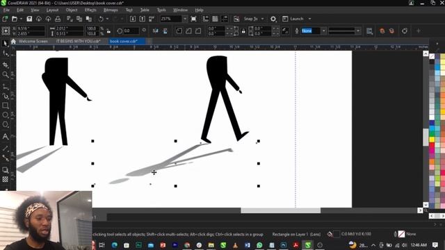 Book Cover Design CorelDraw Tutorial смотреть онлайн