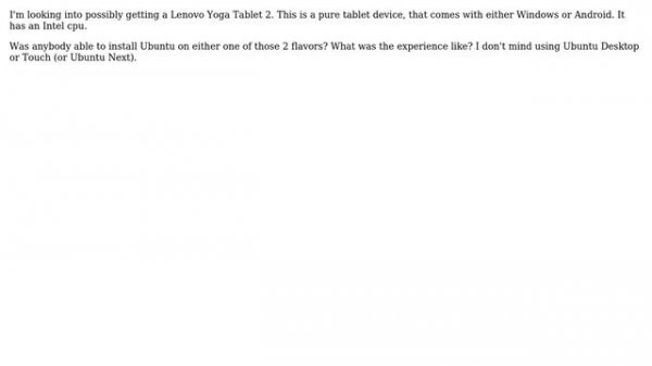 Ubuntu: Install Ubuntu (Desktop or Touch) on Lenovo Yoga Tablet 2 (Windows or Android)