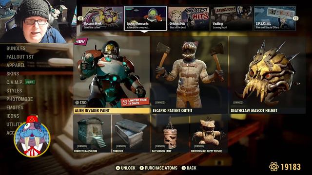 Fallout 76 Atomic Shop Updates, Daily & Weekly Challenges for Tuesday November 8th 11-8-22 смотреть онлайн