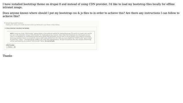 Drupal: Serving the CSS and JavaScript files of the Bootstrap theme locally смотреть онлайн