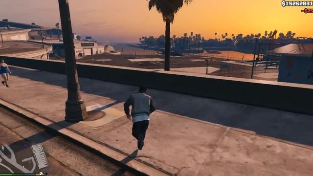 Полет на вертолете и прыжок с парашютом GTA5 смотреть онлайн