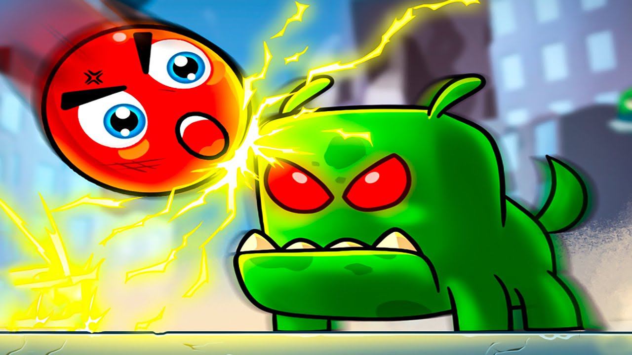 Несносный КРАСНЫЙ ШАР в ЗОМБИ городе. Серия 1. Мультик ИГРА Red Ball Hero Zombie City на Игрули TV смотреть онлайн