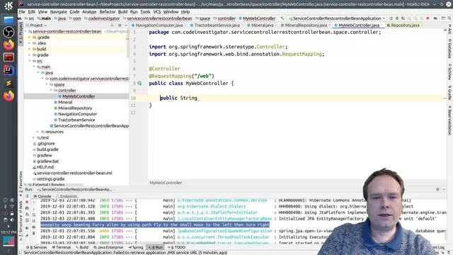 Spring Boot @Component @Service @Repository @Bean @Configuration @Controller @RestController смотреть онлайн