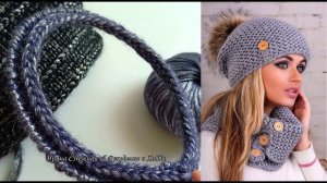 Хороший эффектный наборный край для шапок спицами и Фото востребованных красивых моделей шапок 2022