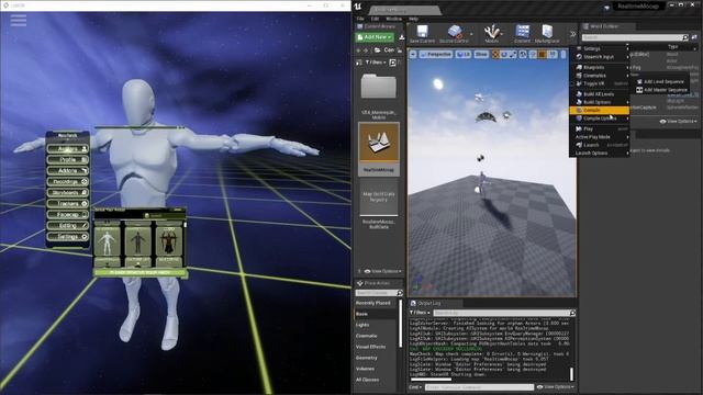 Unreal UE4 github example showing Live Motion Capture using VR full body tracking. смотреть онлайн