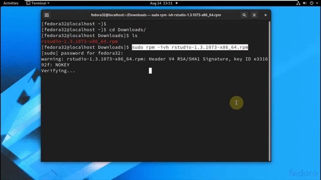 R-Studio | Java | Installing softwres on fedora 32| fedora | opensource | R | смотреть онлайн