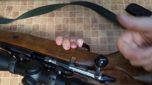 Работа отпалированного затвора карабина "baikal 145" Байкал 145 . лось .ЗАМЕНЕНА ПРУЖИНА.