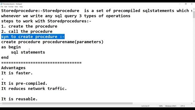 Stored procedure in SQL server смотреть онлайн