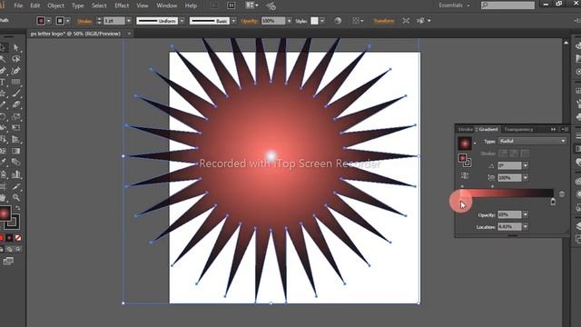 how to flower design in pink color/illustrator CC/ayesha graphic designer смотреть онлайн