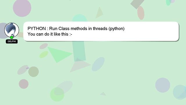 PYTHON : Run Class methods in threads (python) смотреть онлайн
