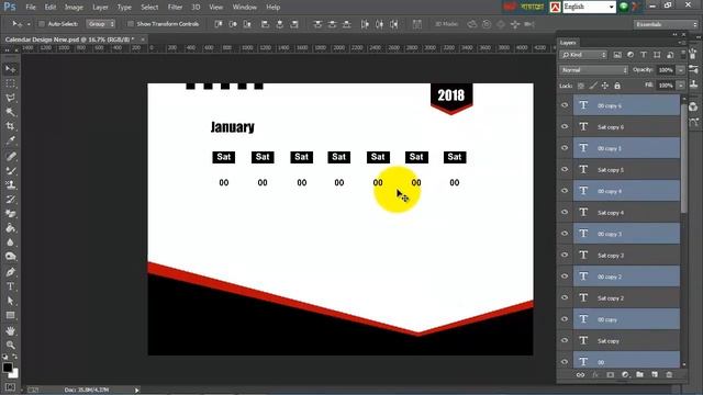 Desk Calendar in Photoshop cc 2018 With Mockup Design|Photoshop cc 2018 Mockup Design By AR смотреть онлайн