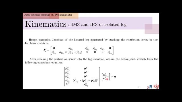 On the Structural Constraint and Motion of 3-PRS Parallel Kinematic Machines presentation file смотреть онлайн