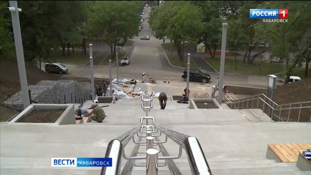 Смотрите в 21:09. На Тургеневской лестнице закончены основные работы