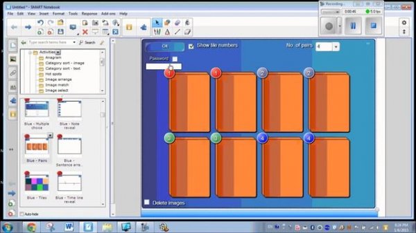 SMART Notebook How To Make A Pairs Game With Caption