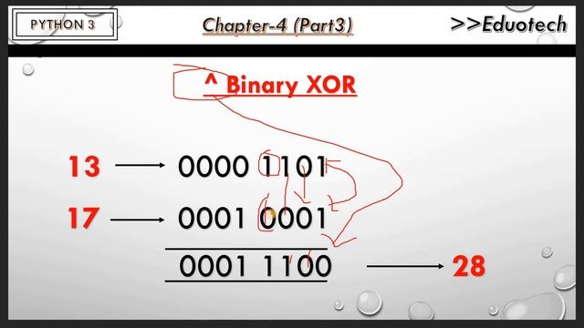 Python Tutorial | bitwise operators in python | Edutoech | #16 смотреть онлайн