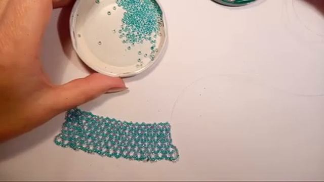 Бисерная сетка для колье . смотреть онлайн