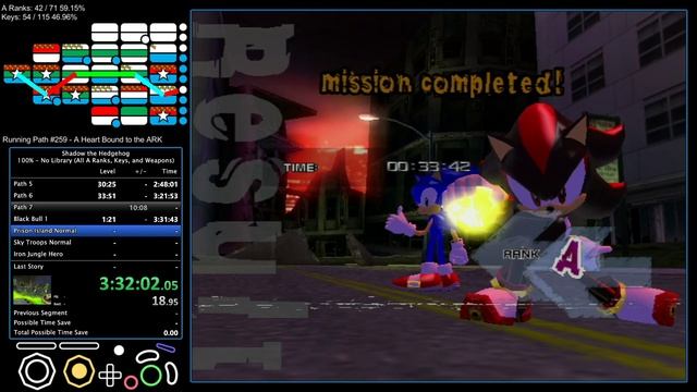 Shadow the Hedgehog - 100% - No Library (All A Ranks, Keys, and Weapons) - 6:56:35 смотреть онлайн