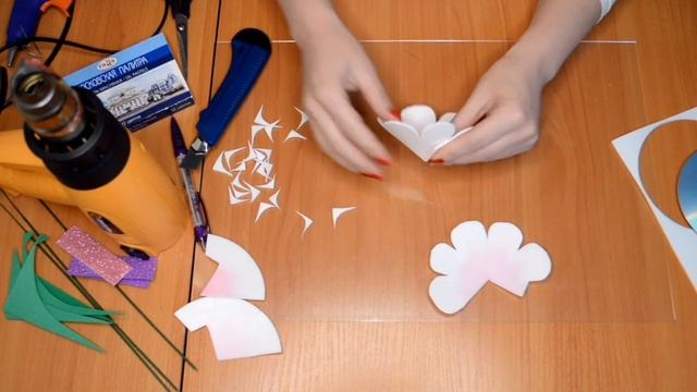 Фантазийный цветок из изолона и фоамирана для светильников смотреть онлайн