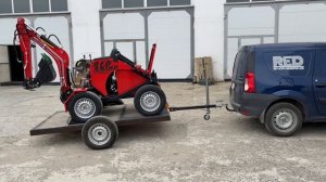 ГАЙД! Как можно загрузить прицепной экскаватор на одноосный прицеп.