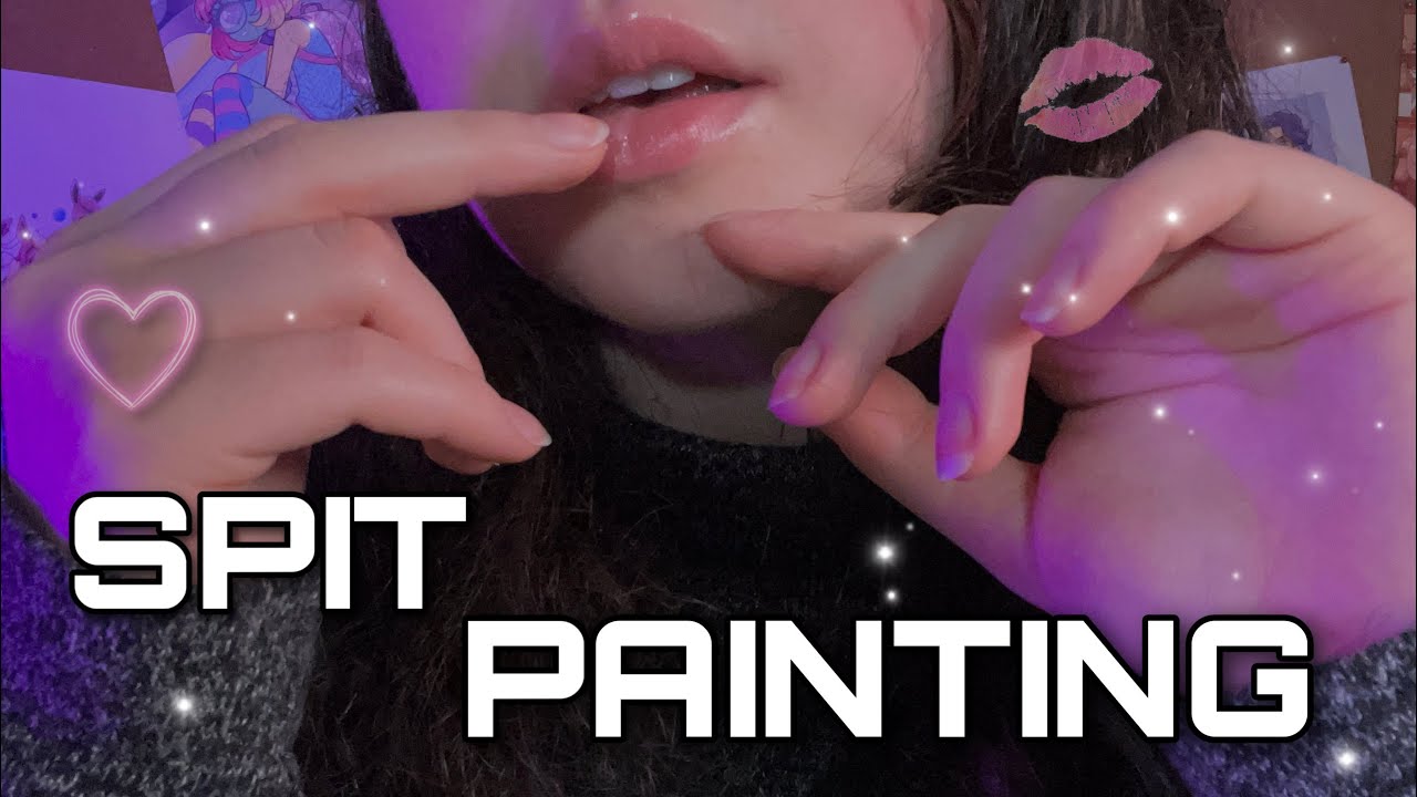 Asmr. Spit Lipstick ( Close Up, Mouth Sounds, Tongue Clicking, Gum Chewing )