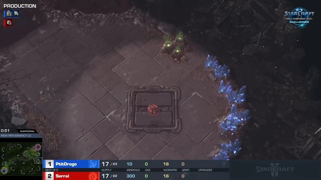 Serral vs PtitDrogo ZvP - Quarterfinals - WCS Challenger EU Season 2 смотреть онлайн