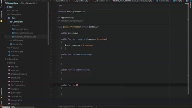Beginning PHP Laravel - Building an Inventory App - Part 7 (New Inventory) смотреть онлайн