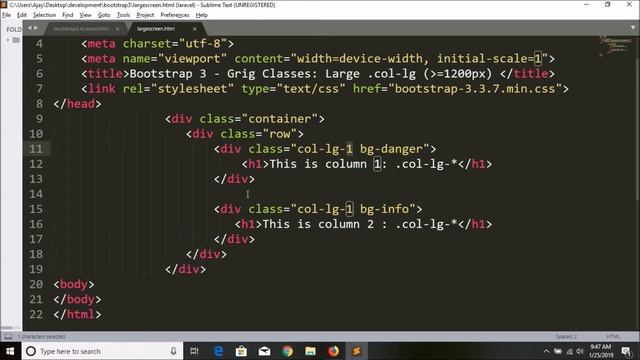 Bootstrap 3 intro part-04 | Bootstrap3 Grid | Bootstrap 3 tutorial | Bootstrap 3 basic смотреть онлайн