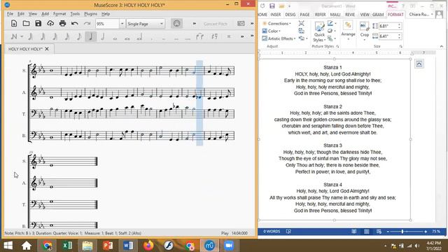 HOLY HOLY HOLY - TUTORIAL ON 4-PART HARMONY смотреть онлайн