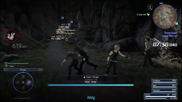 FINAL FANTASY XV|Timed Hunt #26 Killer Bee & Killer Wasp Contest Round 11 [1227Kills] смотреть онлайн