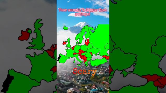Your country is bigger than portugal #europe #europeancountries #geography смотреть онлайн