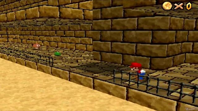 Super Mario 64 DS - 100% Walkthrough - Course 8 Shifting Sand Land