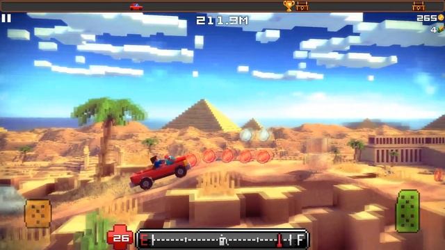 Машинки Майнкрафт Blocky Roads! Открыли Много новых Тачек в игре гонки в стиле майнкрафт смотреть онлайн