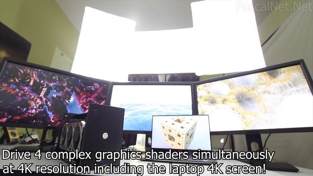 GTX 1080 Ti on DELL XPS 15 9560 with AKITIO Node Driving 4 4K Monitors смотреть онлайн