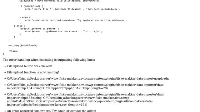 Wordpress: Can't upload CSV file to plugin directory using custom upload form in admin panel смотреть онлайн