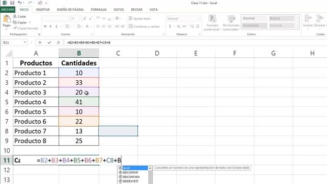 Fórmulas y Funciones en Excel. (Clase 11 de 25) смотреть онлайн