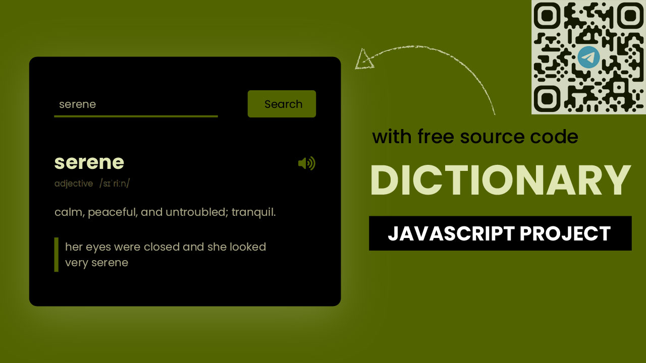 Создание приложения-словаря на HTML CSS и JavaScript Build A Dictionary App in HTML CSS JavaScript смотреть онлайн