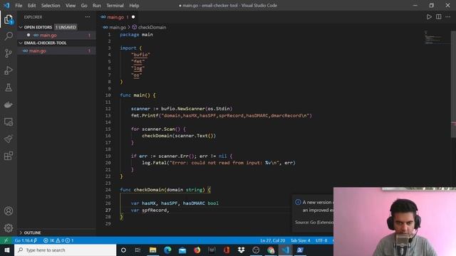 GOlang - Email Verifier Tool Project #go-project смотреть онлайн