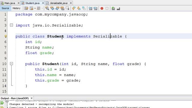 #076 [JAVA] - File Handling (Serialization and Deserialization ,Read & Write multiple objects) смотреть онлайн
