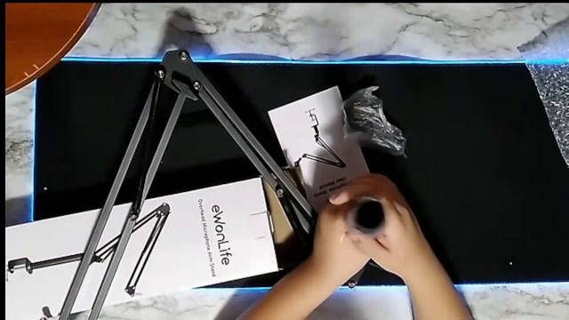 Overhead Mic Boom Arm Stand, eWonLife Desk Microphone Boom Arm смотреть онлайн