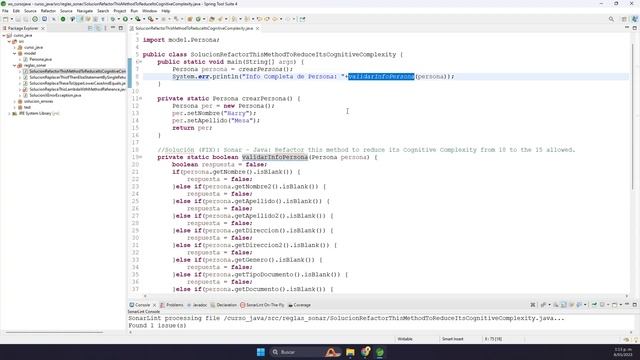 Solución (FIX): Sonar - Java: Refactor this method to reduce its Cognitive Complexity from X to ... смотреть онлайн
