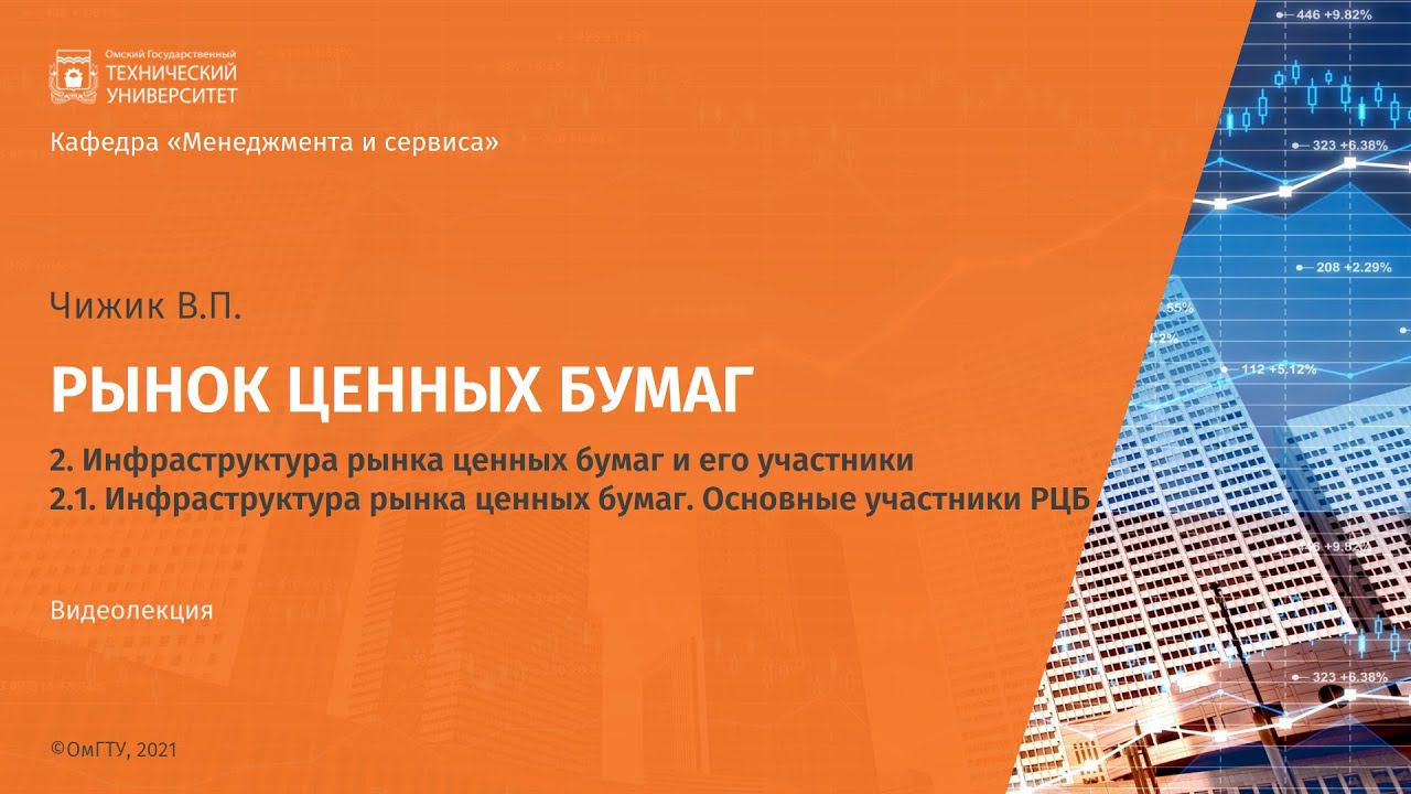 2.1 Инфраструктура рынка ценных бумаг Основные участники РЦБ смотреть онлайн