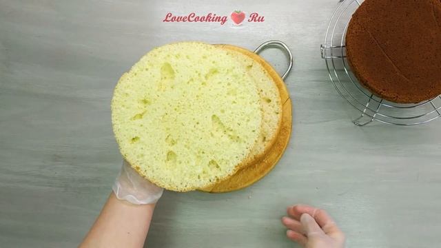 Домашний торт "Кудрявый Пинчер" | Простой рецепт торта | Sponge cake | LoveCookingRu смотреть онлайн