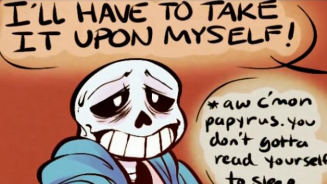 Goodnight Sans (Undertale Comic Dub) смотреть онлайн