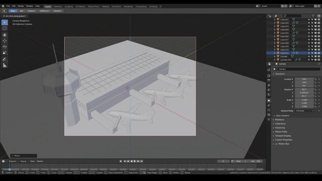 Low Poly Airplane Part 2: Airport - Blender 2.8 3D Modeling Tutorial смотреть онлайн