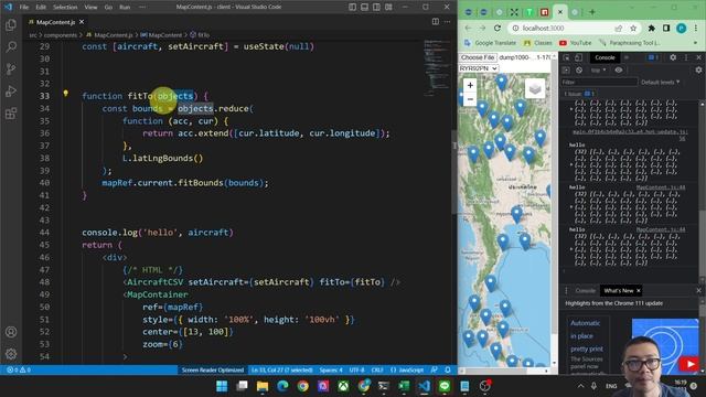 เขียนเว็บสร้างแผนที่ | React Leaflet | Firbound ซูมไปที่ข้อมูล #6 смотреть онлайн
