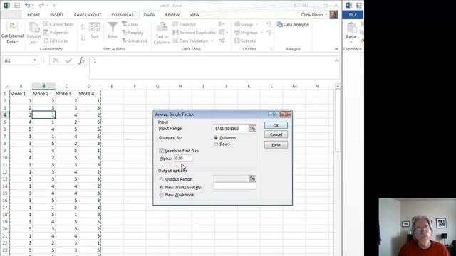 How to run Analysis of Variance - ANOVA - using Excel смотреть онлайн